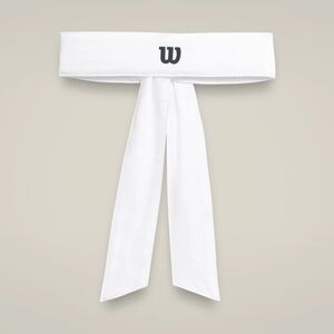Bright White Wilson U Tie Headband WILSON Tie Headband